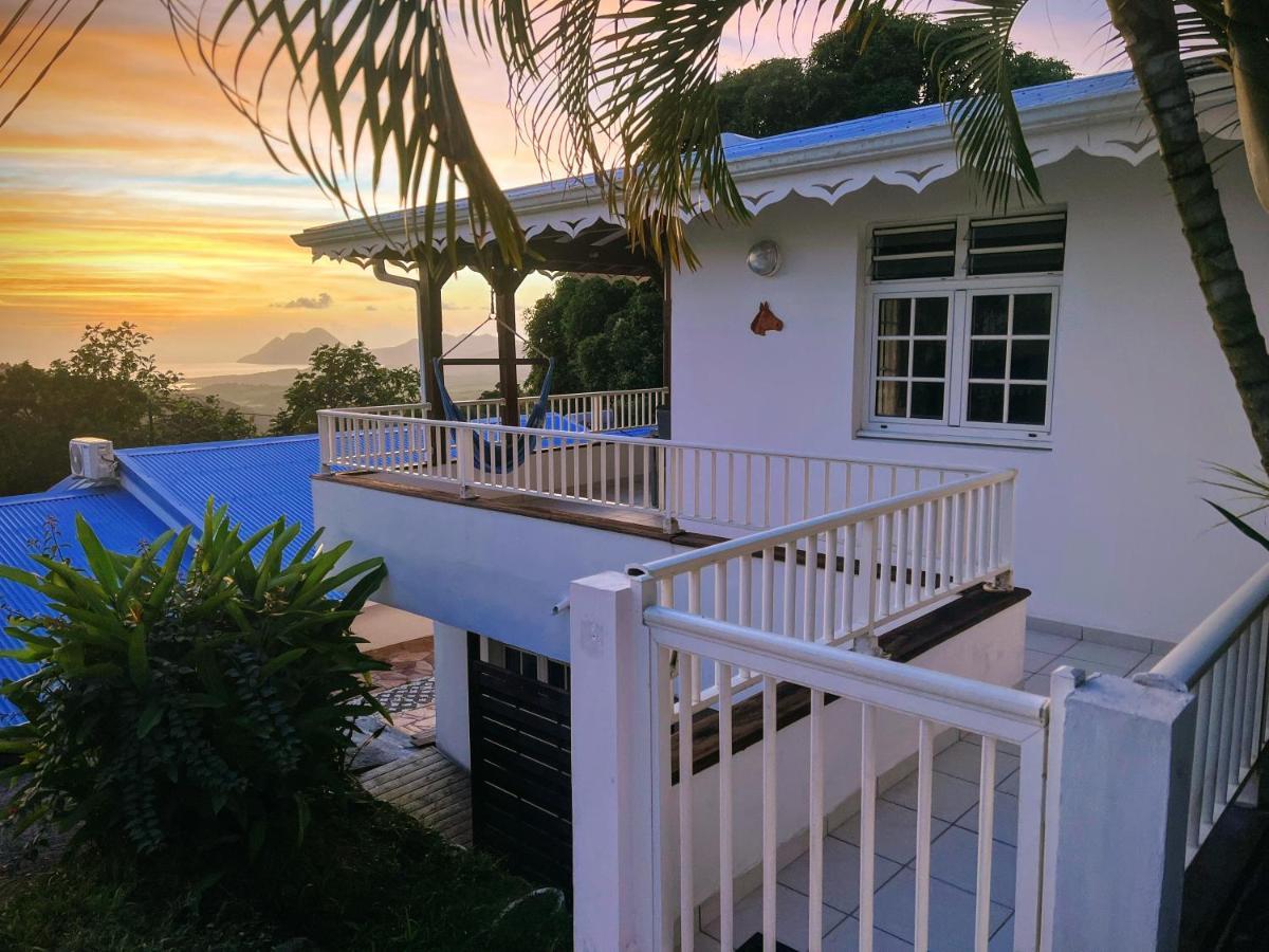 Villa Iguana, Duplex Paisible, Vue Magnifique Mer Et Rocher Du Diamant, Piscine Sainte-Luce Exterior foto